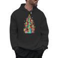 Christmas Book Tree Holiday Loves Reading Bookworm Men Hoodie