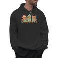 Christmas Library Gingerbread Man Books Lover Bookworm Men Hoodie