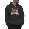 Christmas Tree Snowman Reindeer Book Stack Librarian Men Hoodie Christmas Tree Snowman Reindeer Book Stack Librarian Men Hoodie