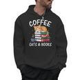 Coffee Cats And Books Cute Kitten Reading Men Hoodie Coffee Cats And Books Cute Kitten Reading Men Hoodie
