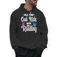 All The Cool Kids Are Reading Book Vintage Retro Sunset Men Hoodie