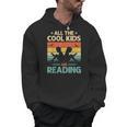 All The Cool Kids Are Reading Retro Book Lovers Reader Nerd Men Hoodie
