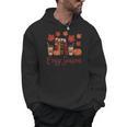 Cozy Season Autumn Leaves Books Pumpkins Fall Halloween Men Hoodie Cozy Season Autumn Leaves Books Pumpkins Fall Halloween Men Hoodie