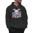 Cute Bunny Reader Rabbit Book Lover Reading Men Hoodie