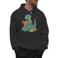 Cute Dinosaur TalesRex Reading Books Lover Men Hoodie