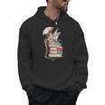 Cute Dragon Reading Cat Books Dragon Men Hoodie