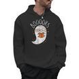 Cute Ghost Book Reading Halloween Teacher Top Men Hoodie