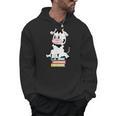 Cute Kawaii Cow Book Reading Bookworm Boys Girls Kids Men Hoodie