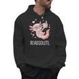 Cute Kawaii Readsolotl Axolotl Reading Book Pun Men Hoodie Cute Kawaii Readsolotl Axolotl Reading Book Pun Men Hoodie