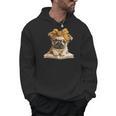 Cute Pug Reading Dog Book Lover Animal Graphic Baby Portrait Men Hoodie