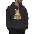 Cute Rabbit Bunny Reading Book Easter Day Teacher Librarian Men Hoodie Cute Rabbit Bunny Reading Book Easter Day Teacher Librarian Men Hoodie