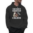 Cute Read Books Calico Cat Lover For Men Women Girls Kids Men Hoodie