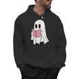 Cute Retro Reading Book Library Ghost Costume Men Hoodie