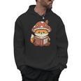 Cute Shiba Inu Mushroom Hat Reading Book Art Men Hoodie