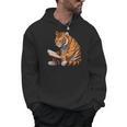 Cute Tiger Is Reading a Book Reading Tiger Men Hoodie Cute Tiger Is Reading a Book Reading Tiger Men Hoodie