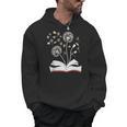 Dandelion Floral Book Reading Lovers Graphics Men Hoodie