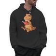 Dinosaur Reading Book Dino Reading Book Lovers Book Readers Men Hoodie