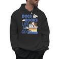 Dog Books Life Is Great Men Hoodie