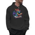 Dragon Wearing Glasses Reading A Book Men Hoodie