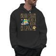 Drink Coffee Read A Book Pet Dogs Iced Coffee And Dogs Men Hoodie