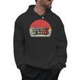 Drink Coffee Read Books Be Happy Retro Vintage Sunset Men Hoodie
