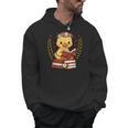 Duck Reading Book Graphic Duck With Book Floral Men Hoodie Duck Reading Book Graphic Duck With Book Floral Men Hoodie