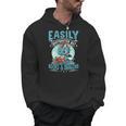 Easily Distracted By Books And Dragons Nerds Men Hoodie Easily Distracted By Books And Dragons Nerds Men Hoodie