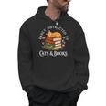 Easily Distracted By Cats And Books Cat And Book Lover Men Hoodie