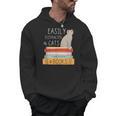 Easily Distracted Cats And Books Cat Lovers For Men Women Kids Men Hoodie Easily Distracted Cats And Books Cat Lovers For Men Women Kids Men Hoodie