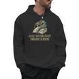 Easily Distracted By Dragons & Books Vintage Style Men Hoodie