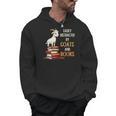 Easily Distracted By Goats And Books Goats And Book Reading Men Hoodie