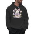 Easter Bunny Reading Book Cute Pastel Eggs Men Hoodie Easter Bunny Reading Book Cute Pastel Eggs Men Hoodie