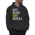 Eat Sleep Edit Repeat Editor Editing Video Film Book Men Hoodie