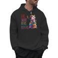 Eat Sleep Read Repeat Unicorn Read Book Reading Lovers Kids Men Hoodie