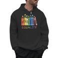 Floral Book Equality Human Rights Social Justice Peace Love Men Hoodie