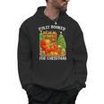 Fully Booked For Christmas Holiday Book Lover Santa Men Hoodie