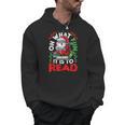 What Fun It Is To Read Books Christmas Santa Reading Books Men Hoodie