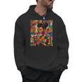 Geometric History Educated Women Reading Book Melanin Men Hoodie