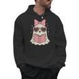 Ghost Reading Book Halloween Cat Lover Men Hoodie