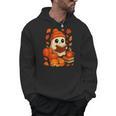 Ghost Reading Book Lovers Autumn Fall Halloween Men Hoodie