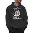 Good Book Is Out Of This World Astronaut Moon Space Bookworm Men Hoodie