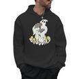 Halloween Books Cute Ghost Reading Booooks Teacher Men Hoodie