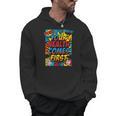 Your Health Comes First Pop Art Comic Book Halftone Retro Men Hoodie Your Health Comes First Pop Art Comic Book Halftone Retro Men Hoodie