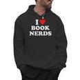 I Heart Book Nerds Book Readers Cute Men Hoodie