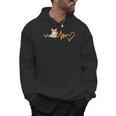 Heartbeat Corgi Reading Book Men Hoodie