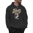 Hedgehog Book Lovers All Booked UP Retro Men Hoodie