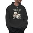 I’Ll Be In My Office Cat Coffee Book Reading Lover Men Hoodie