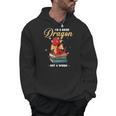 I'm A Book Dragon Not A Worm Reading Library Reader Bookworm Men Hoodie