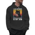 I'm Retired Reading Books Is My Job Cat Reader Men Hoodie