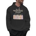 It's Too Nonfictiony Outside Retro Books With Flowers Men Hoodie